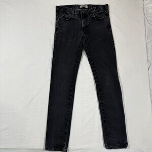 Naked And Famous Super Guy Black Stretch Skinny Jeans Size 33 Grunge Streetwear